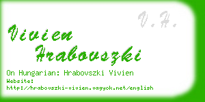vivien hrabovszki business card
